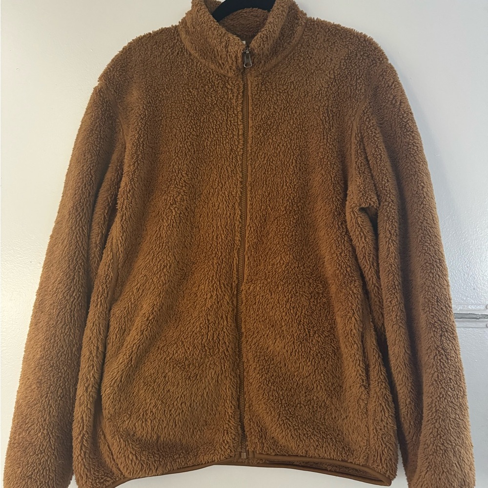 Uniqlo Oversized Teddy Zip-Up Jacket